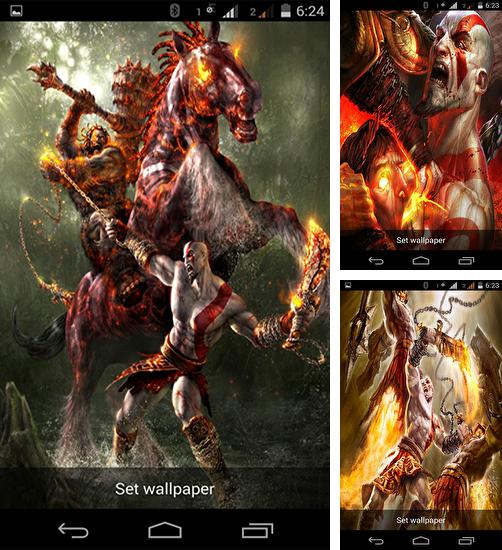 Додатково до живої шпалери текстури для Android телефонів та планшетів, Ви можете також безкоштовно скачати God of war.