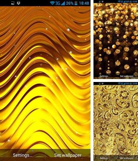 In addition to live wallpaper Rains for Android phones and tablets, you can also download Gold for free.