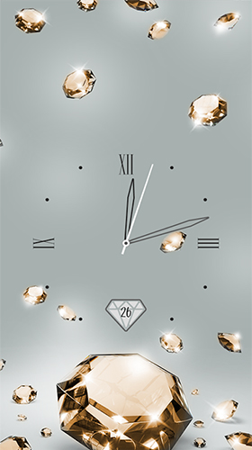 Screenshots of the Gold and diamond clock for Android tablet, phone.