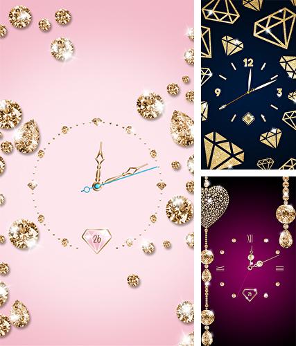 Download live wallpaper Gold and diamond clock for Android. Get full version of Android apk livewallpaper Gold and diamond clock for tablet and phone.