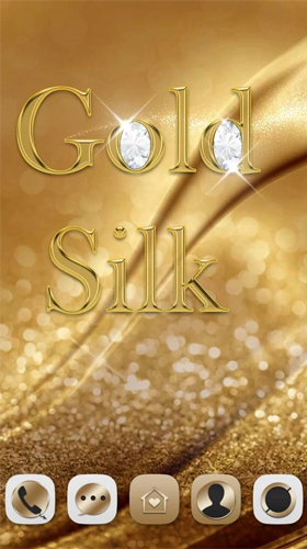 Gold silk für Android spielen. Live Wallpaper Goldene Seide kostenloser Download.