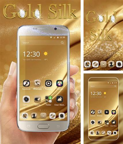 Kostenloses Android-Live Wallpaper Goldene Seide. Vollversion der Android-apk-App Gold silk für Tablets und Telefone.