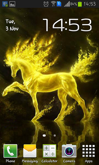 Golden horse - безкоштовно скачати живі шпалери на Андроїд телефон або планшет.