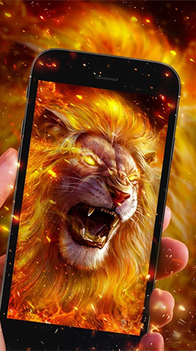 Скриншот Golden lion. Скачать живые обои на Андроид планшеты и телефоны.