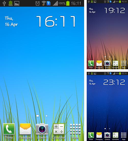 Kostenloses Android-Live Wallpaper Gras. Vollversion der Android-apk-App Grass für Tablets und Telefone.