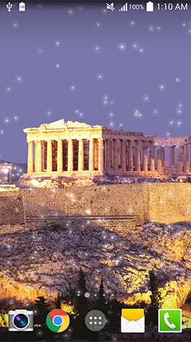 Greece night - бесплатно скачать живые обои на Андроид телефон или планшет.