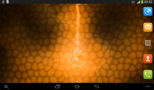Screenshots do Neon verde para tablet e celular Android.