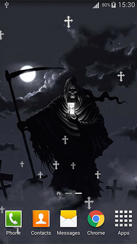 Fondos de pantalla animados a Grim reaper by Lux Live Wallpapers para Android. Descarga gratuita fondos de pantalla animados Segador gruñón .