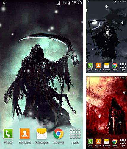 Descarga gratuita fondos de pantalla animados Segador gruñón  para Android. Consigue la versión completa de la aplicación apk de Grim reaper by Lux Live Wallpapers para tabletas y teléfonos Android.