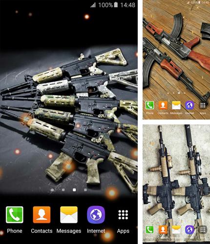 Kostenloses Android-Live Wallpaper Gewehre. Vollversion der Android-apk-App Guns für Tablets und Telefone.