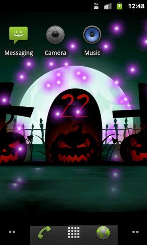 Kostenloses Android-Live Wallpaper Halloween. Vollversion der Android-apk-App Halloween für Tablets und Telefone.