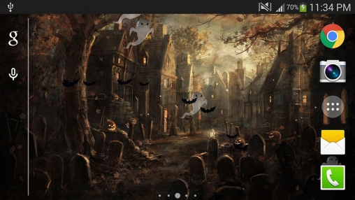 Kostenloses Android-Live Wallpaper Halloween 2015. Vollversion der Android-apk-App Halloween 2015 für Tablets und Telefone.