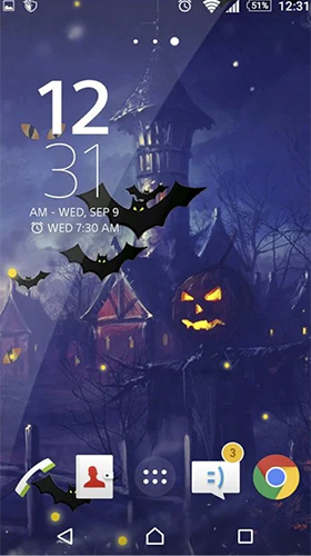 Kostenloses Android-Live Wallpaper Halloween. Vollversion der Android-apk-App Halloween by Beautiful Wallpaper für Tablets und Telefone.