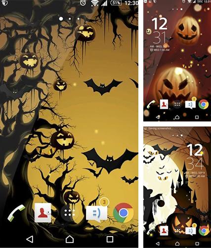 Kostenloses Android-Live Wallpaper Halloween. Vollversion der Android-apk-App Halloween by Beautiful Wallpaper für Tablets und Telefone.