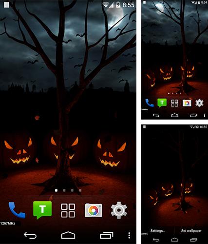 Télécharger le fond d'écran animé gratuit Nuit d'Halloween 3D . Obtenir la version complète app apk Android Halloween evening 3D pour tablette et téléphone.