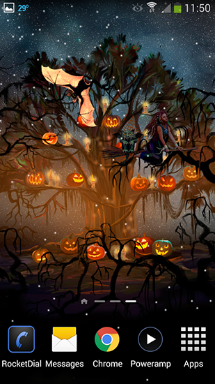 Screenshots of the Halloween: Happy witches for Android tablet, phone.