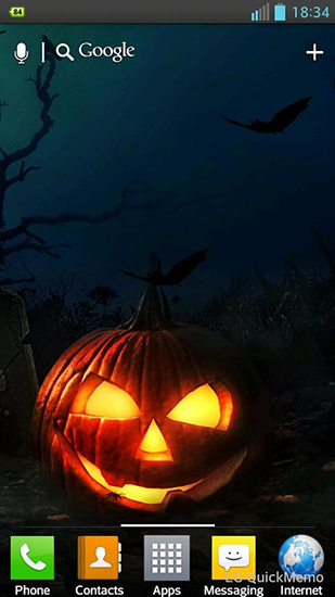 Screenshots of the Halloween HD for Android tablet, phone.
