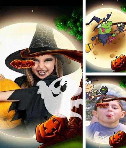 Kostenloses Android-Live Wallpaper Halloween: Kinderfoto. Vollversion der Android-apk-App Halloween: Kids photo für Tablets und Telefone.