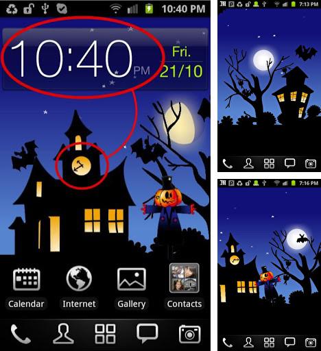 Kostenloses Android-Live Wallpaper Halloween: Welt in Bewegung. Vollversion der Android-apk-App Halloween: Moving world für Tablets und Telefone.