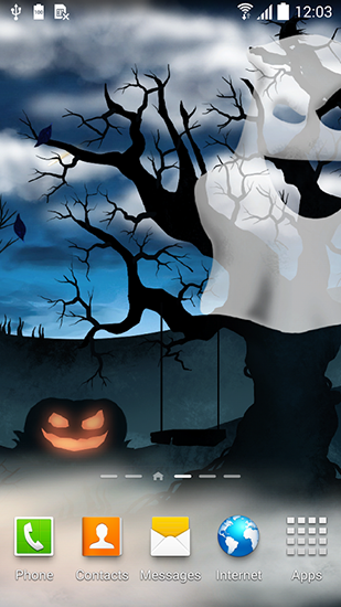Halloween night - бесплатно скачать живые обои на Андроид телефон или планшет.
