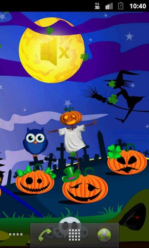 Descargar Halloween pumpkins para Android gratis. El fondo de pantalla  animados Calabaza para el Día de todos los Santos en Android.