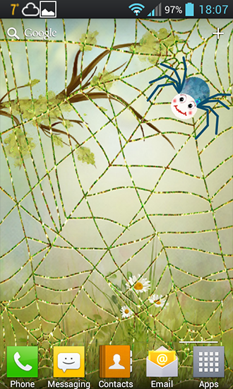 Papeis de parede animados Dia das Bruxas: Aranha para Android. Papeis de parede animados Halloween: Spider para download gratuito.