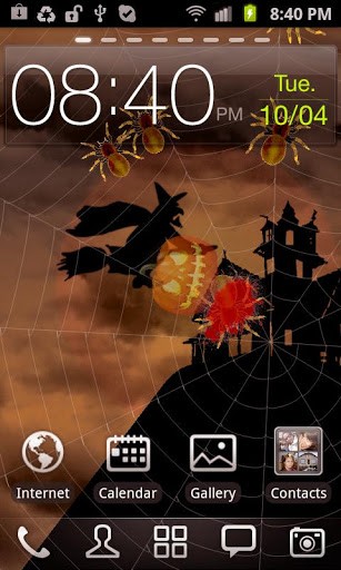 Halloween: Spiders - бесплатно скачать живые обои на Андроид телефон или планшет.