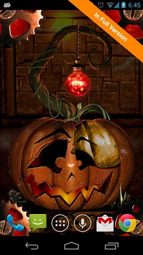 Écrans de Halloween steampunkin pour tablette et téléphone Android.