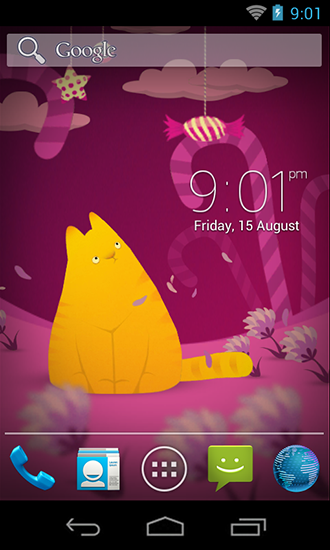 Android タブレット、携帯電話用猫のハムレットのスクリーンショット。