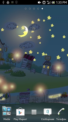 Screenshots of the Hand-drawn city for Android tablet, phone.