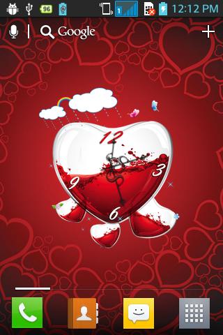 Download Heart clock - livewallpaper for Android. Heart clock apk - free download.