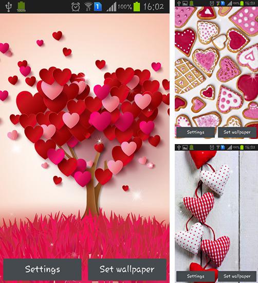 In addition to live wallpaper Earth Planet 3D for Android phones and tablets, you can also download Hearts for free.