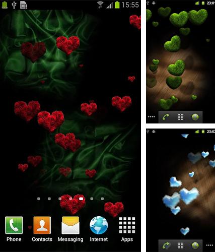 Télécharger le fond d'écran animé gratuit Coeurs  . Obtenir la version complète app apk Android Hearts by maxelus.net pour tablette et téléphone.