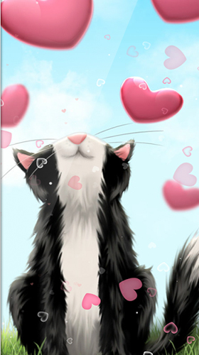 Papeis de parede animados Corações para Android. Papeis de parede animados Hearts by Webelinx Love Story Games para download gratuito.