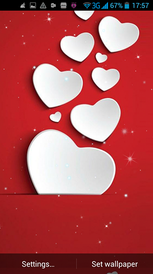 Hearts of love - бесплатно скачать живые обои на Андроид телефон или планшет.
