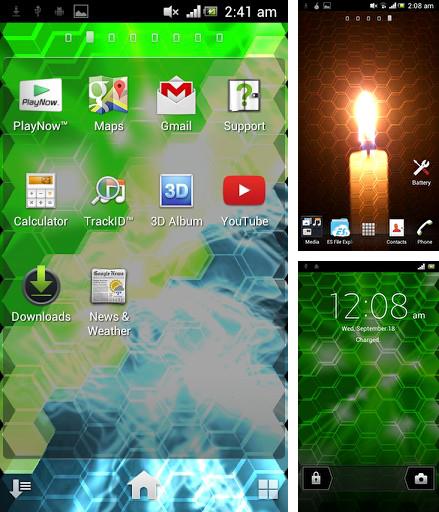 Hex screen 3D - бесплатно скачать живые обои на Андроид телефон или планшет.