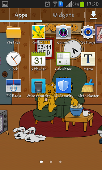 Fondos de pantalla animados a Home sweet: Garfield para Android. Descarga gratuita fondos de pantalla animados Dulce Hogar: Garfield.