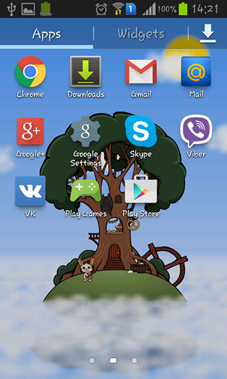 Home tree für Android spielen. Live Wallpaper Baunhaus kostenloser Download.