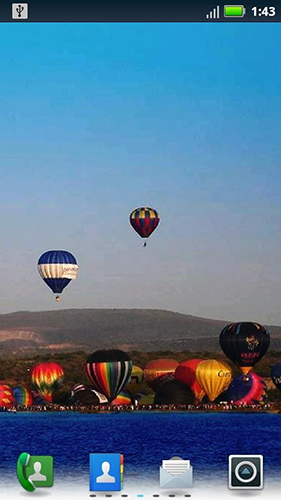 Hot air balloon by Socks N' Sandals - бесплатно скачать живые обои на Андроид телефон или планшет.