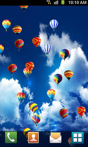 Скриншот Hot air balloon by Venkateshwara apps. Скачать живые обои на Андроид планшеты и телефоны.