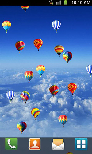 Hot air balloon by Venkateshwara apps - скриншоты живых обоев для Android.