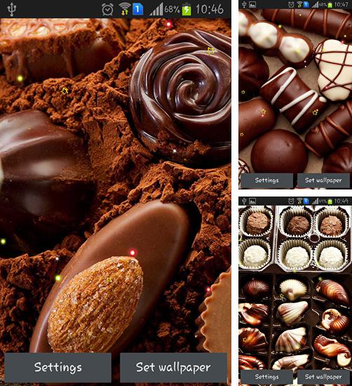 Kostenloses Android-Live Wallpaper Heiße Schokolade. Vollversion der Android-apk-App Hot chocolate für Tablets und Telefone.