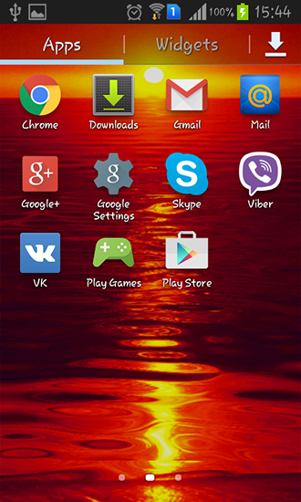 Hot sunset für Android spielen. Live Wallpaper Heißer Sonnenuntergang kostenloser Download.