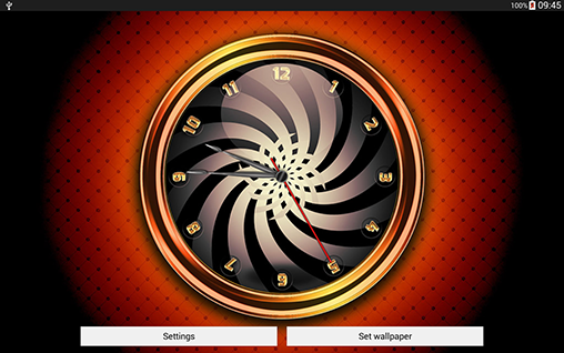 Hypno clock für Android spielen. Live Wallpaper Hypno Uhr kostenloser Download.