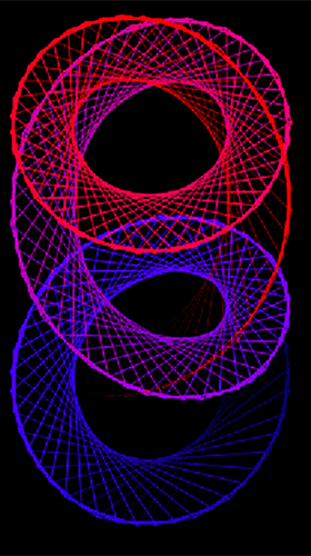 Screenshots of the Hypnotizing patterns for Android tablet, phone.