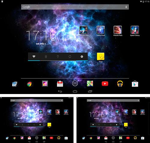 Kostenloses Android-Live Wallpaper Eis Galaxie. Vollversion der Android-apk-App Ice galaxy für Tablets und Telefone.