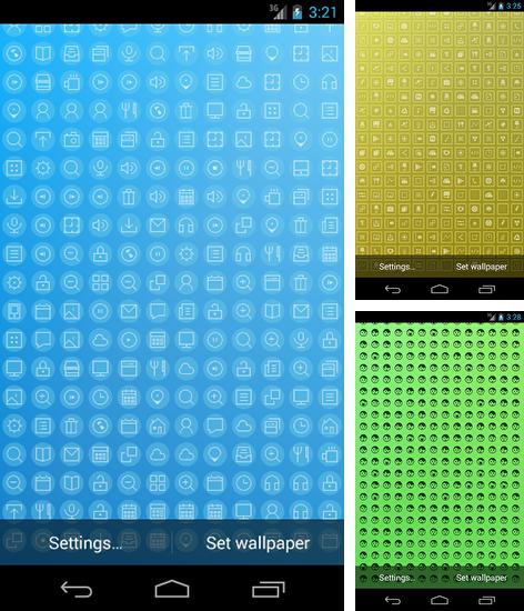 Kostenloses Android-Live Wallpaper Iconography. Vollversion der Android-apk-App Iconography für Tablets und Telefone.