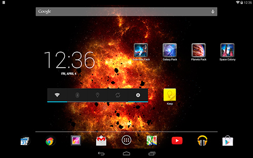 Screenshots do Galáxia de Inferno para tablet e celular Android.