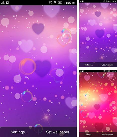 In addition to live wallpaper Ladybugs for Android phones and tablets, you can also download Is it love for free.