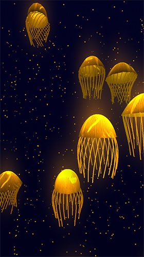 Скриншот Jellyfish 3D by Womcd. Скачать живые обои на Андроид планшеты и телефоны.